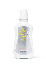 Bottle of SuperMouth Ortho Mouthwash with four flavors