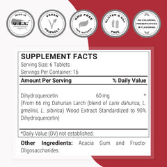 Non-GMO and gluten-free label for Supersmart DHQ supplement