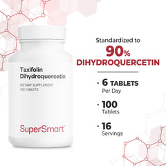 Vegetarian-friendly taxifolin dihydroquercetin supplement