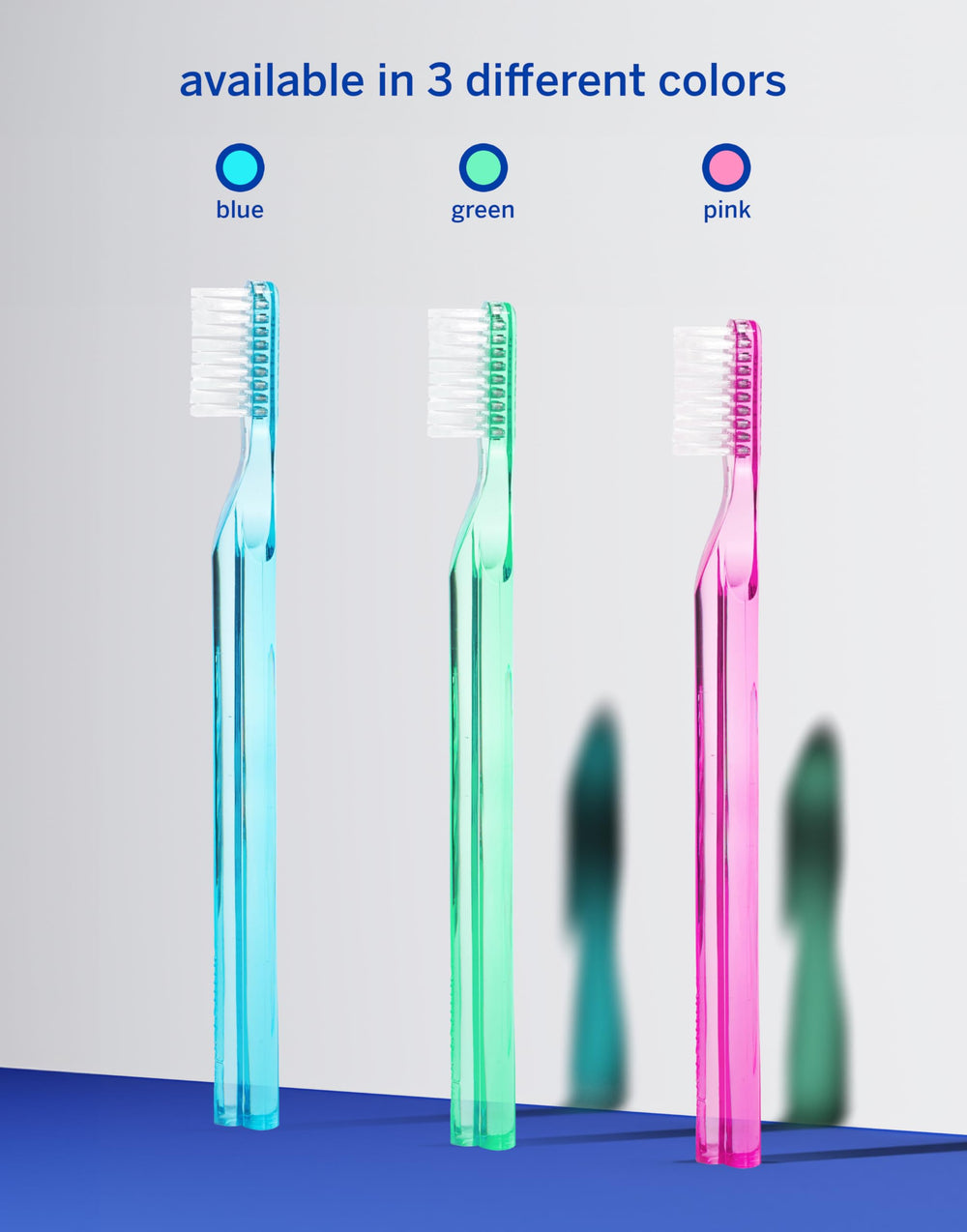 2-pack packaging with bristle detail in pink