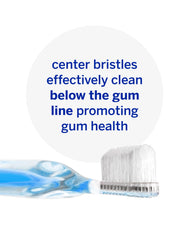 Hygienic stand-up storage feature for toothbrush