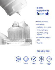 Whitening accelerator bottle and new generation toothbrushes