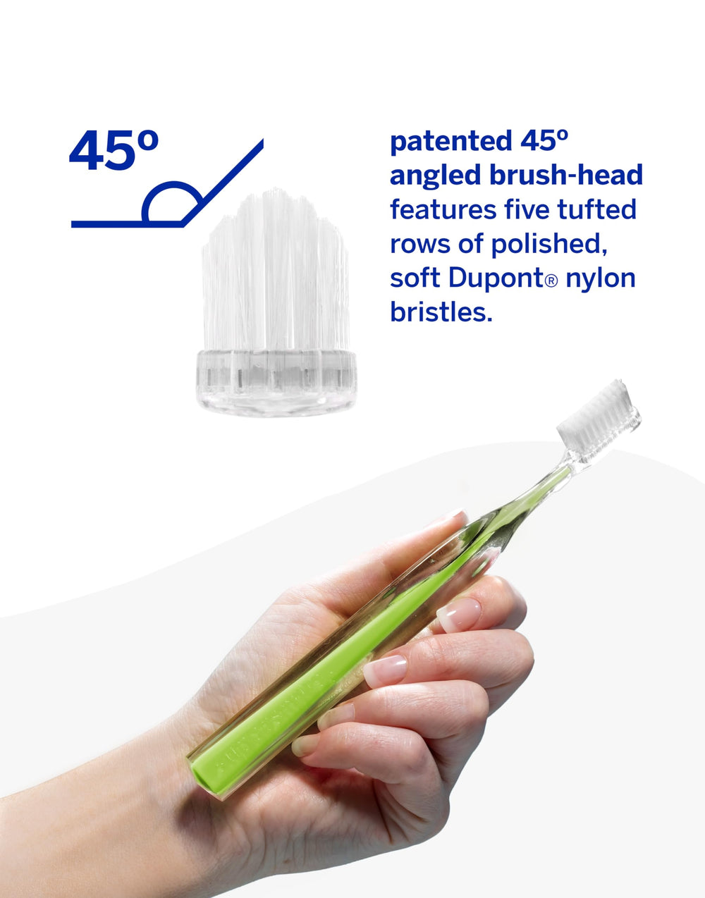 Toothbrush recommended by aesthetic dentists