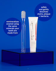 Graphic illustrating enamel strengthening