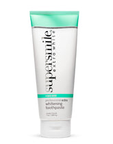 Supersmile Extra White Triple Mint toothpaste tube and packaging (front view)