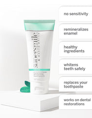 Graphic illustrating whitening up to 9 shades in 30 days