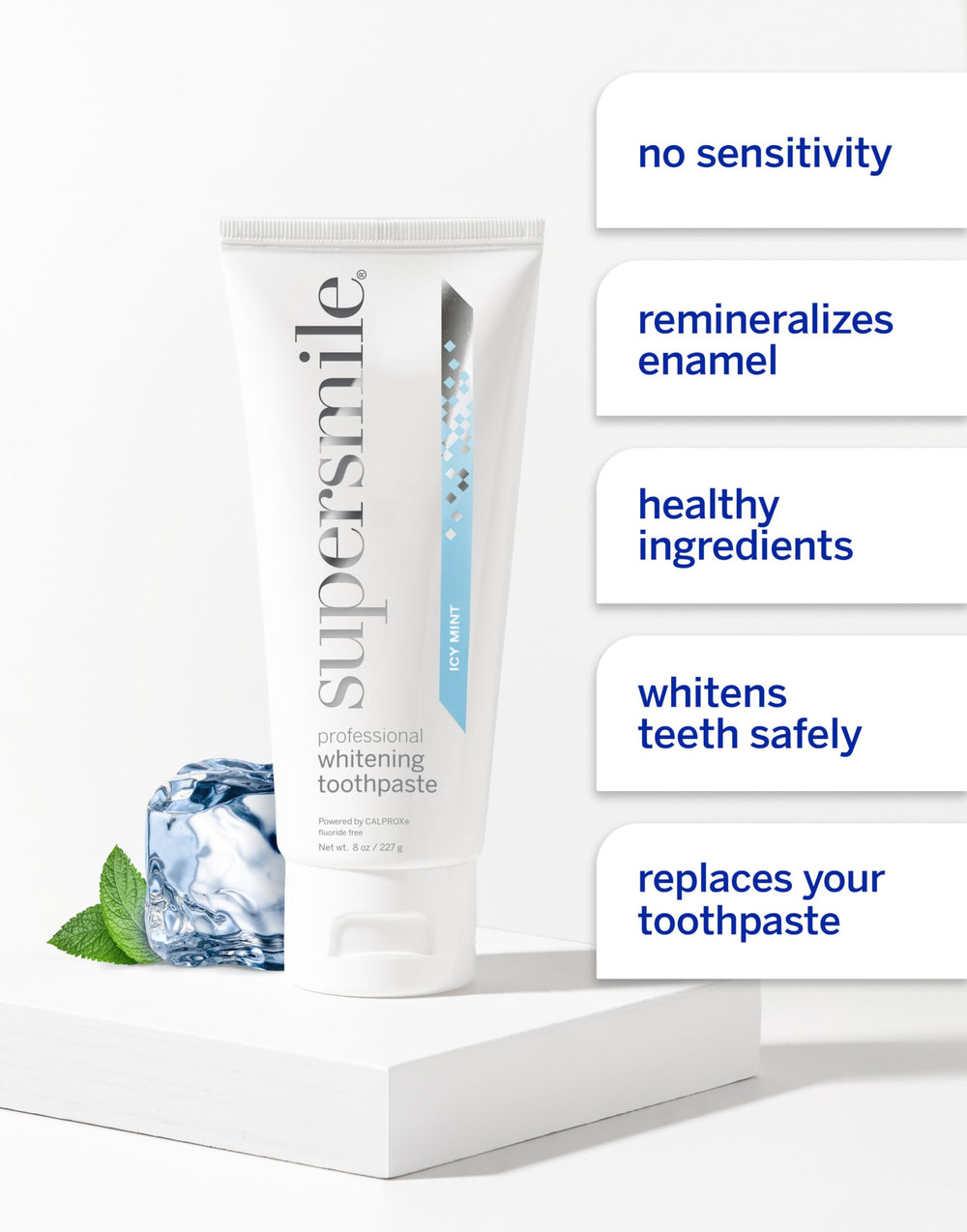 Toothbrush with Supersmile toothpaste ready to use