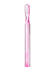 Supersmile New Generation 45° patented long toothbrush pink — angled head close-up