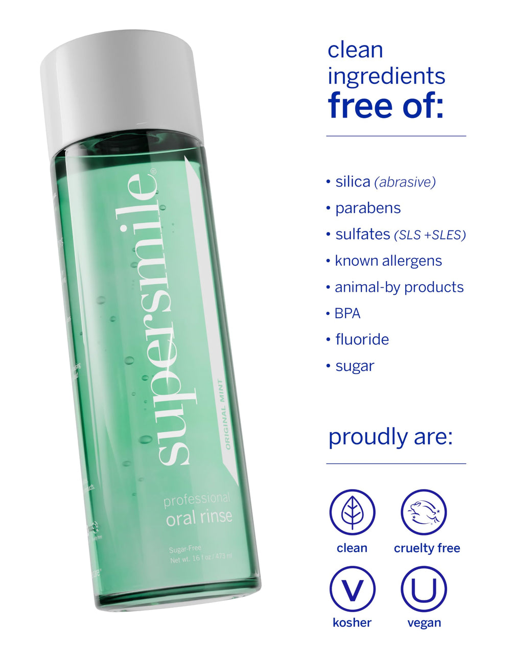 Supersmile Oral Rinse packaging box