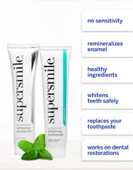 Twice daily brushing with Supersmile system