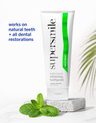 Boxed display of Supersmile Wild Mint toothpaste 2-pack