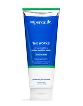Supersmile The Works Tropical Mint Whitening Toothpaste and Accelerator Duo product on white background
