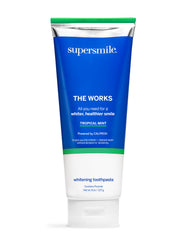 Supersmile The Works Tropical Mint Whitening Toothpaste and Accelerator Duo product on white background
