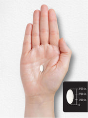 Supplement facts label close-up