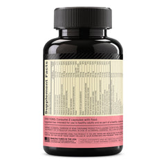Supplement facts label for Opti-Women