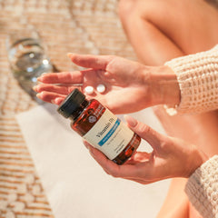 Supplement facts label for Vitamin D3 bottle