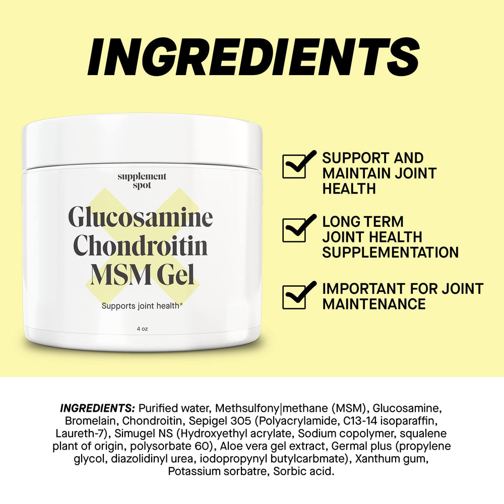 Suggested use of the Gel for joints