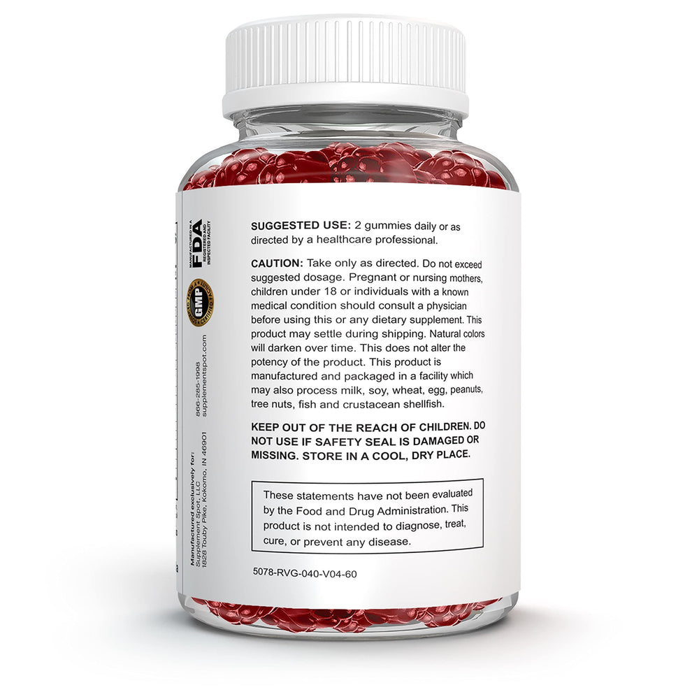 60 count packaging for Supplement Spot Hair Skin and Nails vitamins