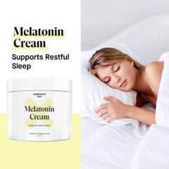 Close-up of Melatonin Sleep Cream texture