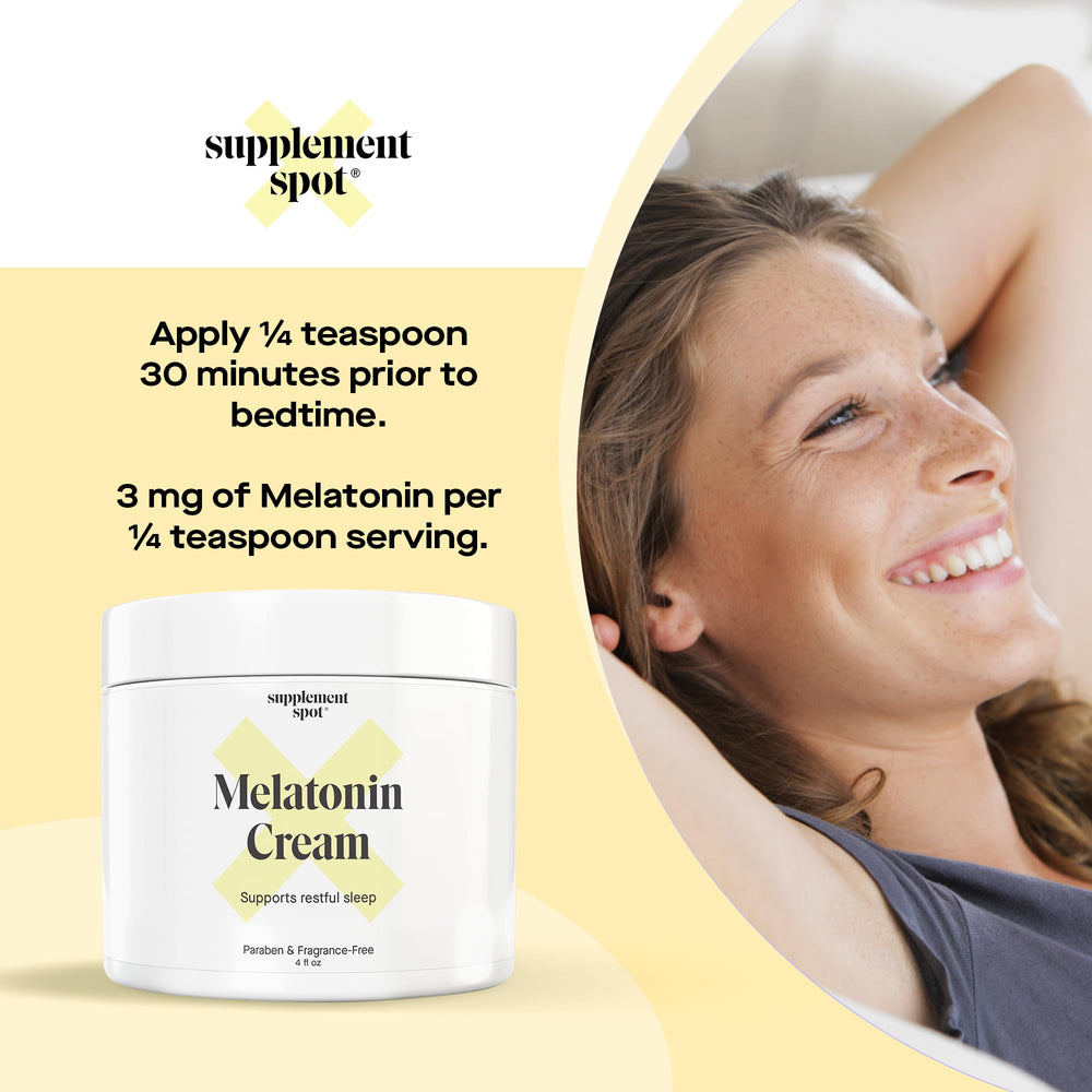 Travel-friendly Melatonin Sleep Cream packaging