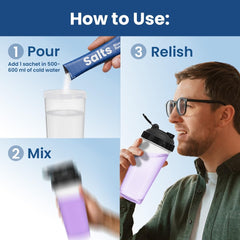 Close-up of SUPPLY6 Salts Blue Raspberry sachet