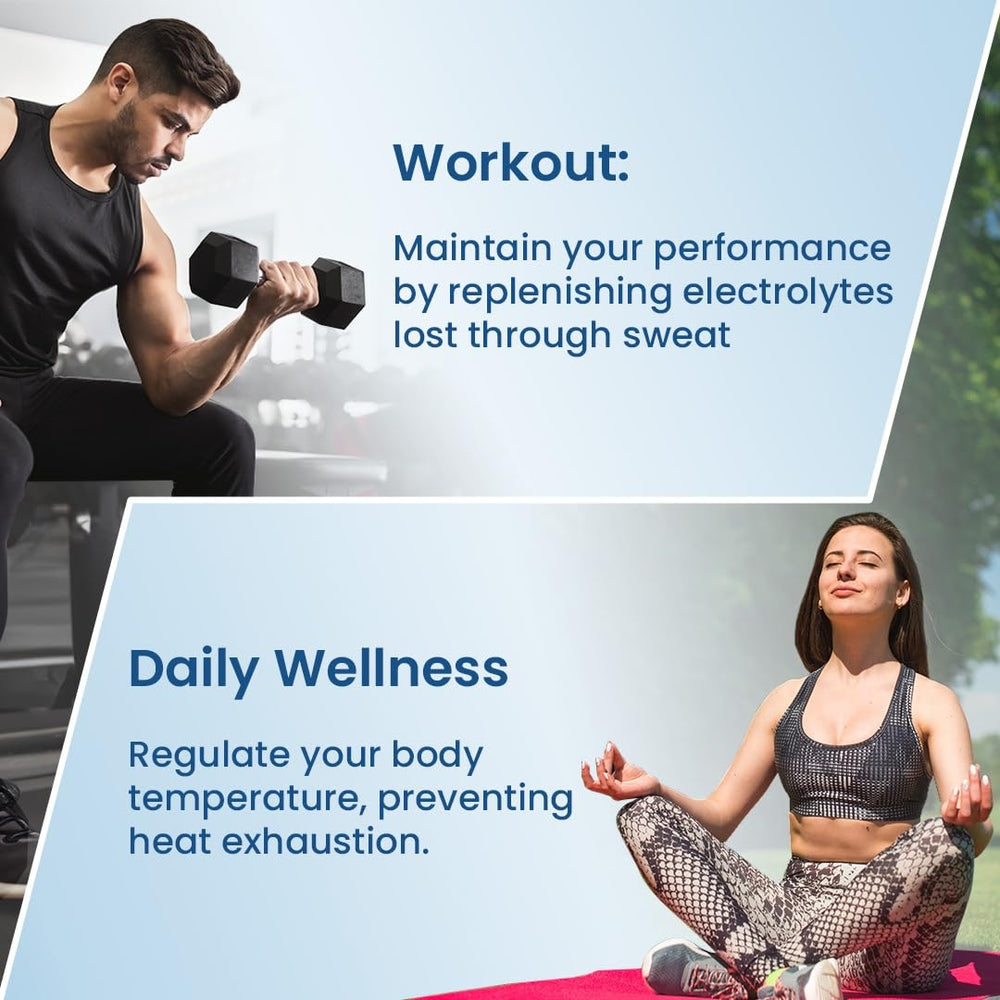 Nutritional information showing electrolytes per serving