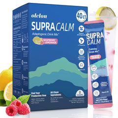 SupraCalm Raspberry Lemonade magnesium drink mix box front