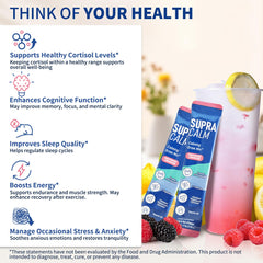 Raspberry Lemonade flavor label on SupraCalm box