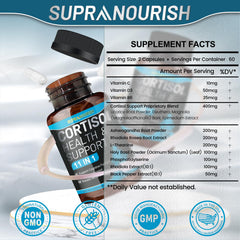 Cortisol Manager 11-in-1 ingredients list close-up