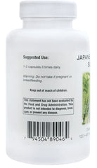 Close-up of Japanese Knotweed capsules (Polygonum cuspidatum) in a bottle