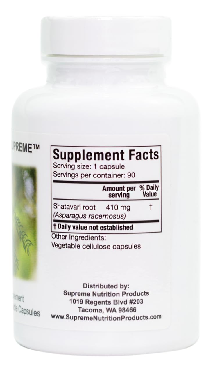Supreme Nutrition powder texture from Shatavari root showing pure herb quality