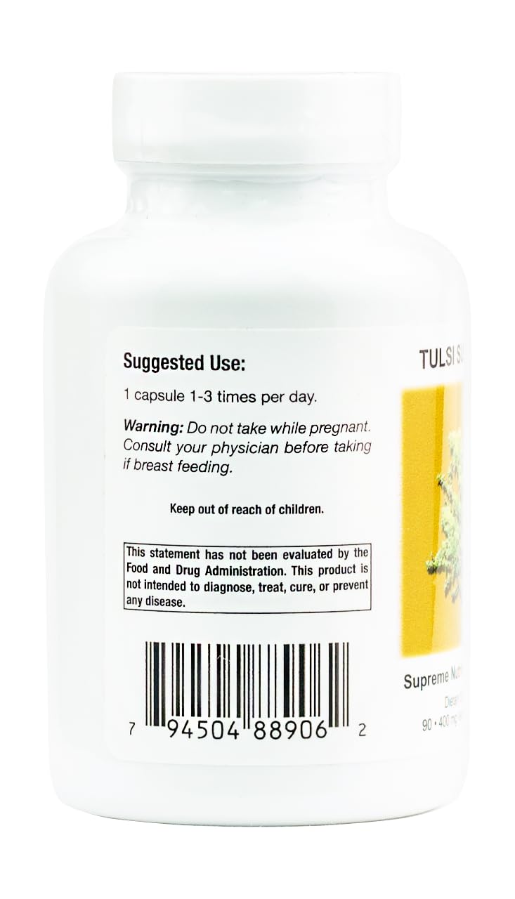 Supreme Nutrition Tulsi Supreme powder texture display highlighting pure herb quality