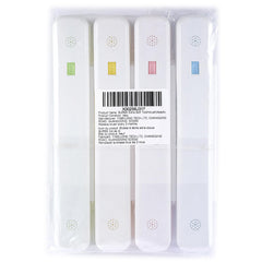 SUREE 4-pack with blue, yellow, pink, and green toothbrushes and cases