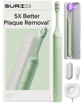 Front view of SURI 2.0 sonic electric toothbrush
