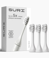 SURI Sea Mist recyclable plant-based replacement toothbrush heads (pack of 3)