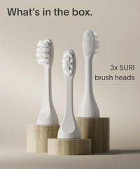 Sea Mist pack of 3 replacement toothbrush heads