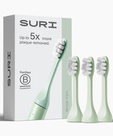 SURI Winter Fern replacement toothbrush heads 3-pack