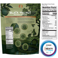 Surthrival Black Walnut Protein Powder closeup—CO2 extraction preserves quality.
