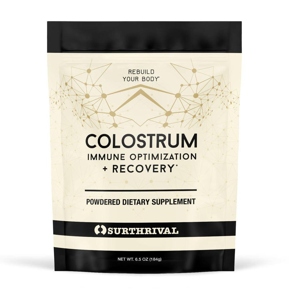 Surthrival Colostrum Powder 6.5oz bottle label