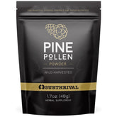 Surthrival Pine Pollen Powder 48g jar front label