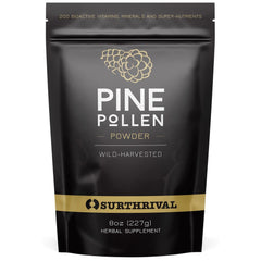 Surthrival Pine Pollen Powder 8 oz jar – wild harvested