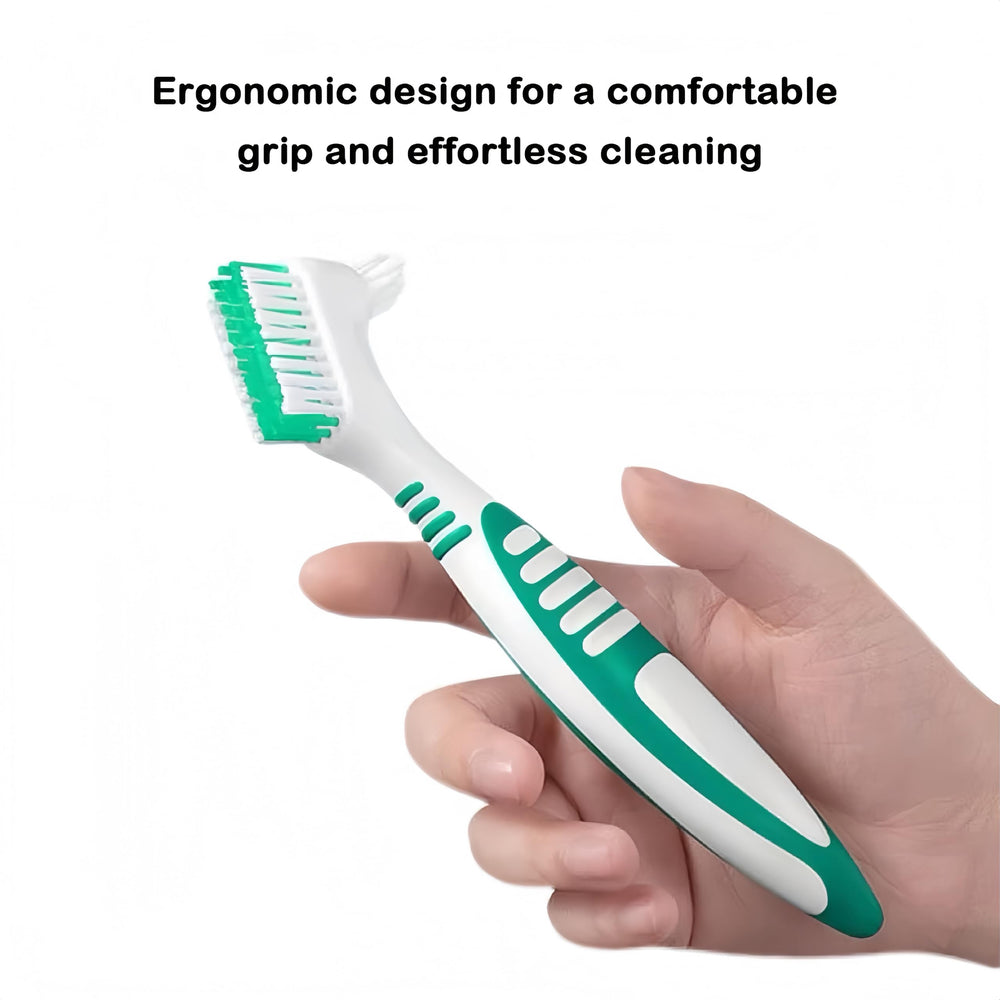 Portable denture brush case for travel