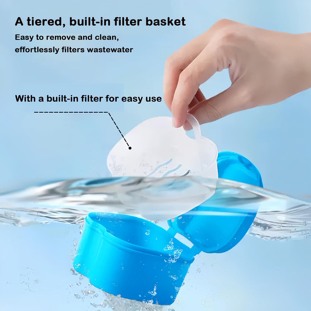 Compact denture cleaning storage cases for home use