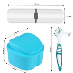 Gift-ready denture cleaning kit for seniors and caregivers