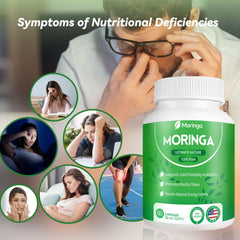 Sustainably farmed moringa leaves used for capsules