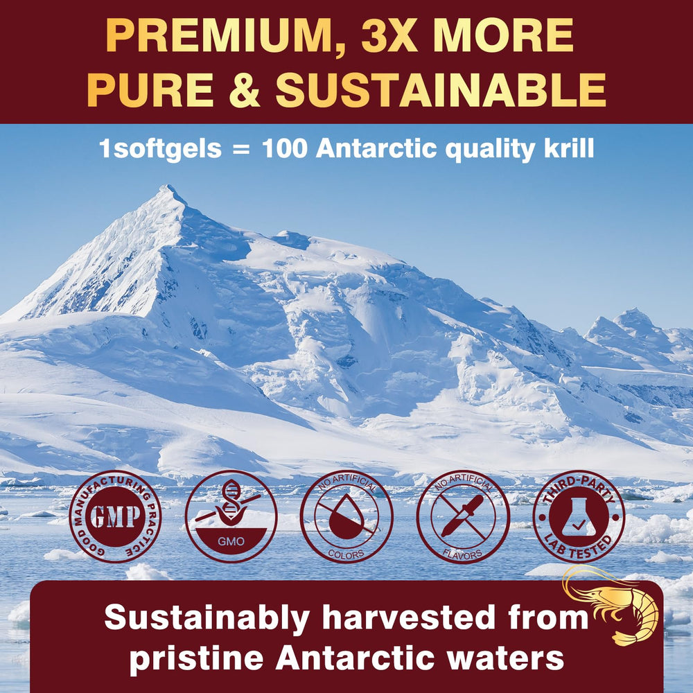 Sustainably sourced Antarctic krill oil
