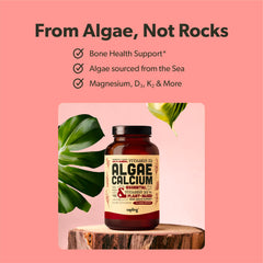 Sustainably sourced red algae calcium bottle