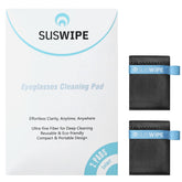 SusWipe reusable microfiber glasses cleaner – 2 pack, black