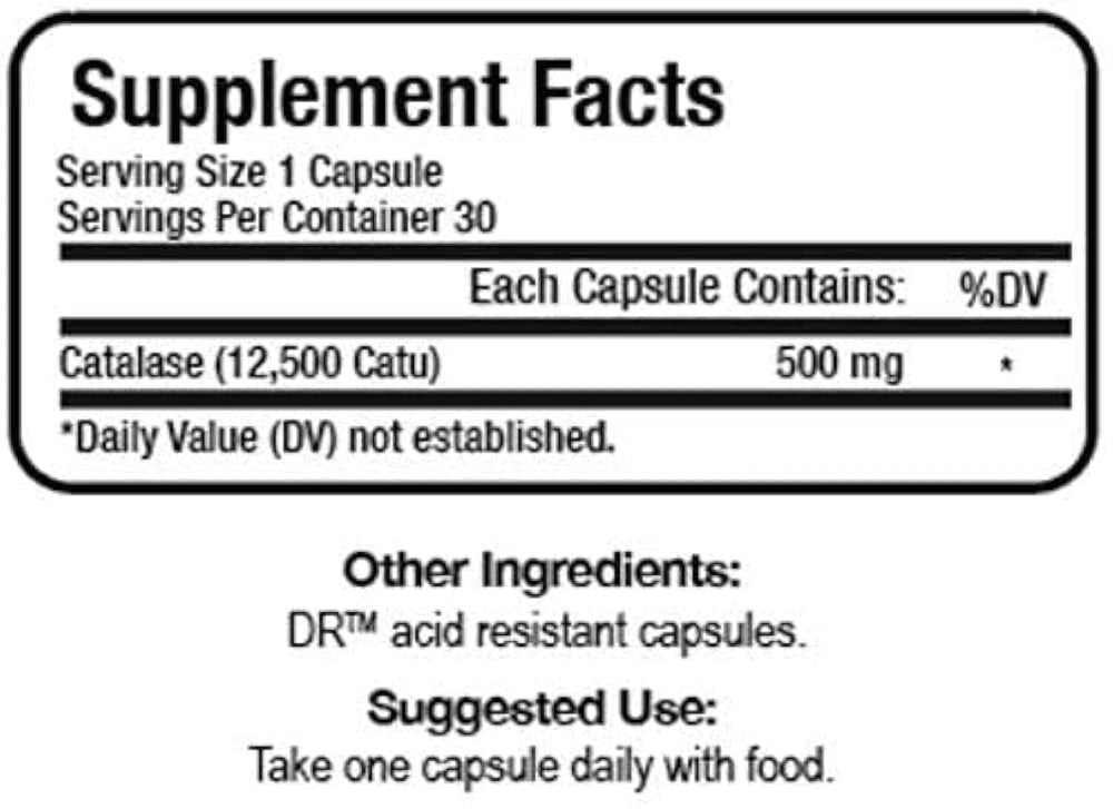 Illustration showing catalase protecting cells from free radicals