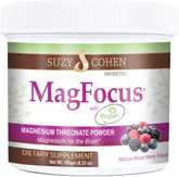 Bottle of Suzy Cohen MagFocus Magnesium L-Threonate Powder – Mixed Berry